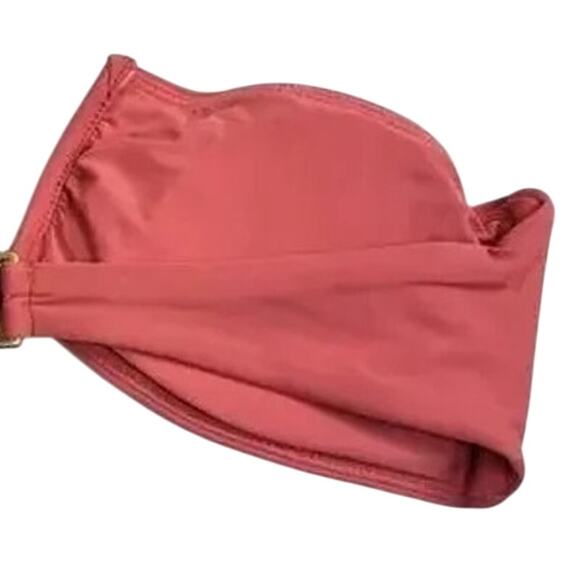 NWT Andie The Scala Strapless Bandeau Swim Padded Cups S Rose Punch Pink #3390 - Picture 11 of 15